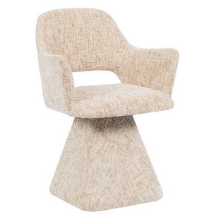 Bronx71 Eetkamerstoel Josh draaibaar chenille beige