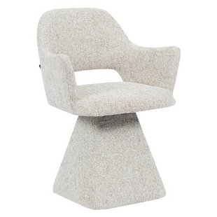 Bronx71 Eetkamerstoel Josh draaibaar chenille taupe