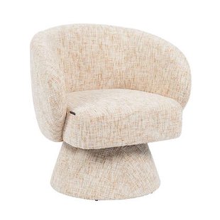 Bronx71 Fauteuil Lenn draaibaar chenille beige