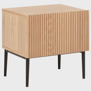 Beliani - BLYTHE - Nachtkastje - Lichthout - MDF