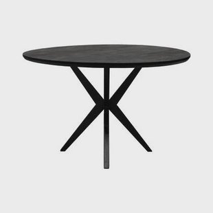 Kick eettafel Havard - 120cm - Zwart