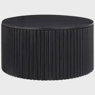 Beliani - KIRKWOOD - Salontafel - Zwart - Mangohout