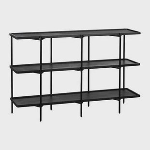 QUVIO Dressoir Luce - FSC® mangohout - 150 cm - Zwart