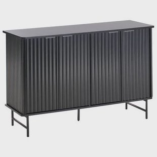Beliani - GLASTONBURY - Dressoir - Zwart - MDF