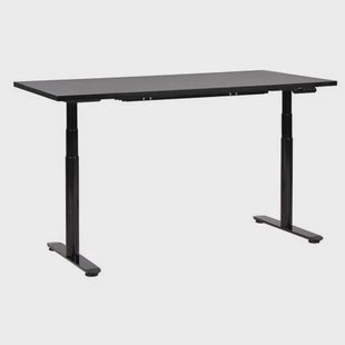 Beliani-DESTINAS-Elektrisch Verstelbaar bureau-Zwart-160 cm-MDF