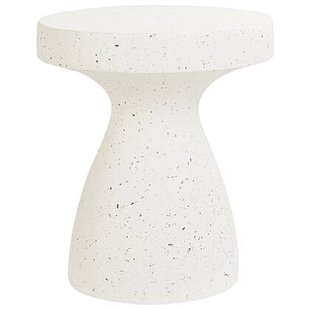 Beliani - BIVIERE - Bijzettafel - Terrazzo - Lichtbeton