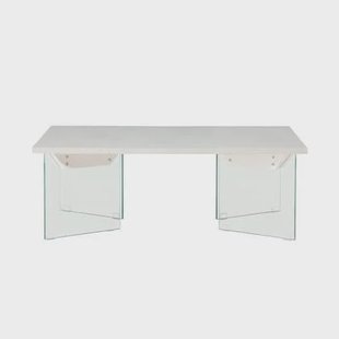 Svea - Donata rechthoekige bijzettafel - 80 x 120 cm - glas