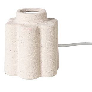 Lampvoet bloem - beige - ø11x13 cm