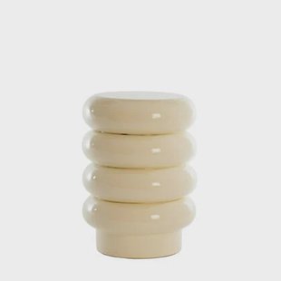 Light & Living - Bijzettafel MIROGI - Ø30x40cm - Wit