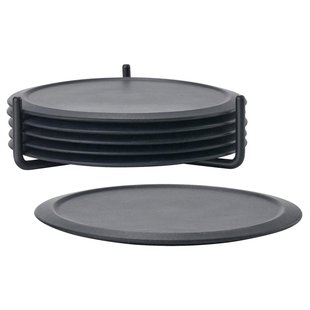 Zone Denmark Singles Onderzetter Set Van 6 Black