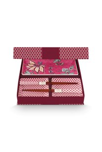 Pip Studio Giftset Square Oriental Flower Festival Dark Pink
