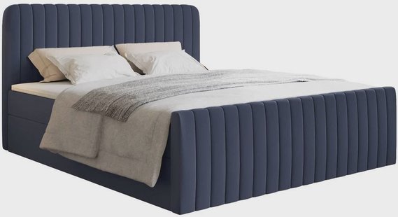 Boxspring Adrien chenille met opbergruimte 200x200 | NADUVI Collection