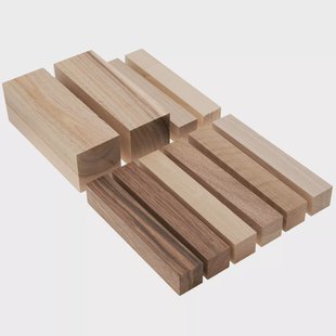 BeaverCraft Carving Blocks BW10 Walnut, notenhout, 10-delige set houtblokjes voor houtsnijden