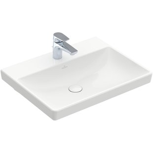 Villeroy en boch Avento meubelwastafel 60x47cm 1 kraangat zonder overloop ceramic+ wit 415861r1