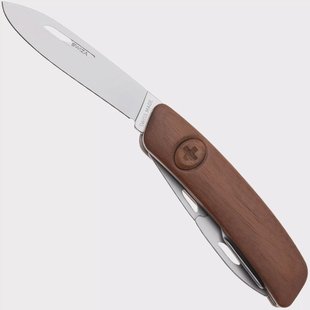 Swiza D04 AM, KNI.0046.6300, Walnut, Zwitsers zakmes, 6 tools