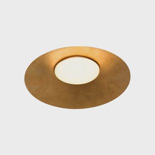 kdln LED plafondlamp Kate, 3.000 K, goudkleurig, Ø 87 cm