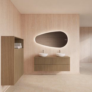 Badmeubelset Gliss Design Hybris Corn Silk 140 cm Met Waskom