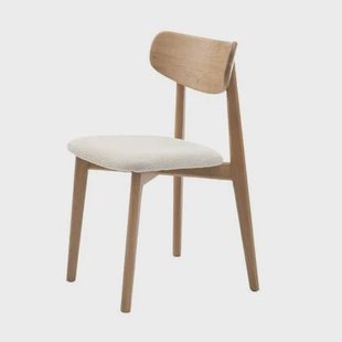 Olivine Eline Eetkamerstoel Bouclé Wit