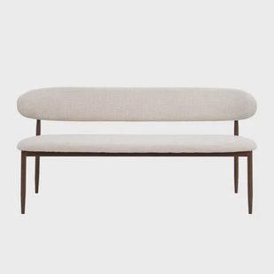 Giga Meubel - Eetkamerbank - Beige|Walnoot - 160x55x77cm - Alexia