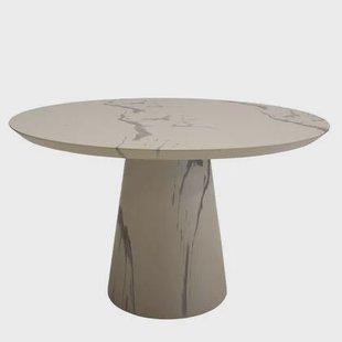 DÉJA Living - Eettafel Marmerlook - Rond - 120x120x76cm - Flen