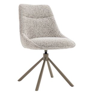 DÉJA Living - Eetkamerstoel Beige|Taupe - Draaibaar - Malou - Set van 2