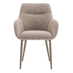 DÉJA Living - Eetkamerstoel Taupe|Taupe - Zithoogte 47cm - Noé - Set van 2 DÉJA Living - Eetkamerstoel Taupe|Taupe - Zithoogte 47cm - Noé - Set van 2