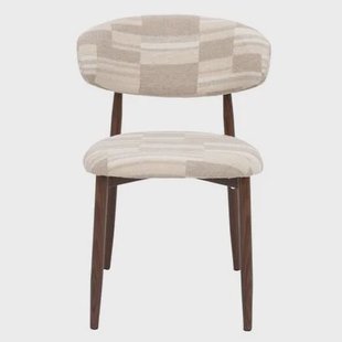 DÉJA Living - Eetkamerstoel Greige|Walnoot - Skara - Set van 2