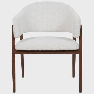 DÉJA Living - Eetkamerstoel Wit|Walnoot - Zithoogte 48cm - Dénia - Set van 2 DÉJA Living - Eetkamerstoel Wit|Walnoot - Zithoogte 48cm - Dénia - Set van 2