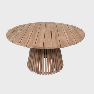 Livingfurn - Tuintafel Naturel Teakhout - 150x150x76cm - Cindo