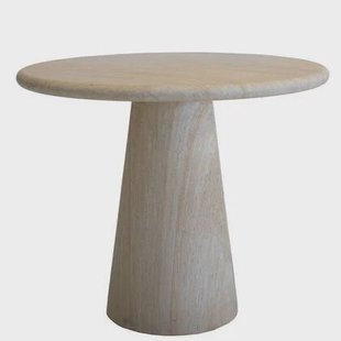 DÉJA Living - Tuintafel Travertin - Rond - 80x80x76cm - Brunn