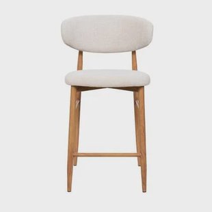 Giga Meubel - Barstoel - Beige- Zithoogte 65cm - Alexia - Set van 2