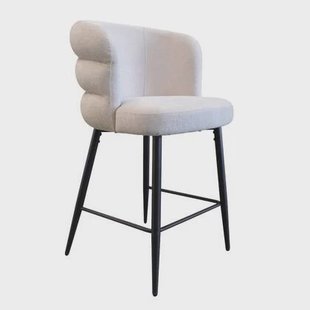 DÉJA Living - Barkruk Taupe - Zithoogte 75cm - Félix - Set van 2