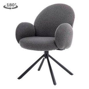 Anli-Style Tower living Imola swivel armchair - Anthracite