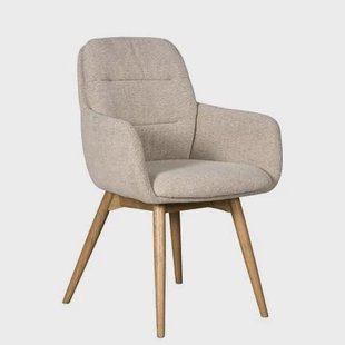 Eetkamerstoel Calpe - Beige|Creme - Textiel Eetkamerstoel Calpe - Beige|Creme - Textiel