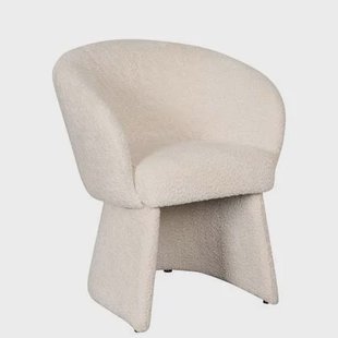 Eetkamerstoel Brunna - Beige|Creme|Wit - Textiel