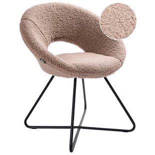 Beliani - RACHEL - Fauteuil - Taupe - Bouclé