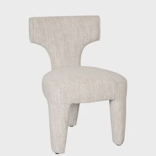 Eetkamerstoel Alby - Beige|Creme - Textiel