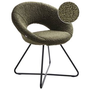 Beliani - RACHEL - Fauteuil - Groen - Bouclé