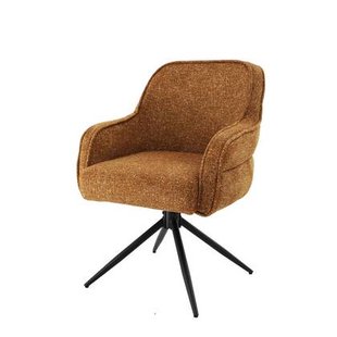 DS4U Loisa armstoel terugdraai - mosterdgeel