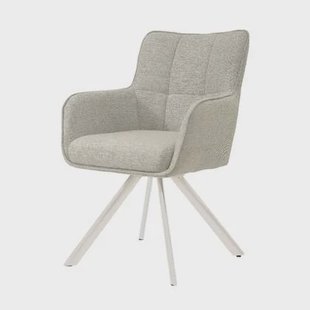 Livingfurn - Tori draaibare eetkamerstoel - zand|naturel