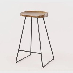 AnLi Style Barstoel houten zitting - Massief acacia - set van 4