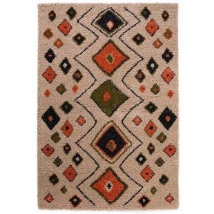 Boho&me Hoogpolig vloerkleed bohemian Artisan - beige|multi - 120x170