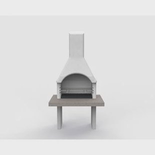 Sarom Fuoco - Betonnen barbecue - PIAVE - 80 x 103 x 198 cm