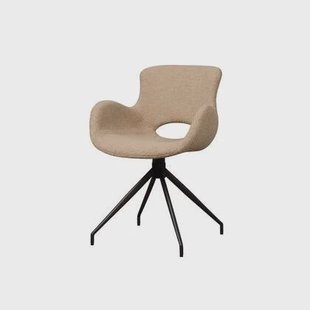 Anli-Style Tower living Campo swivel armchair - Teddy Light brown