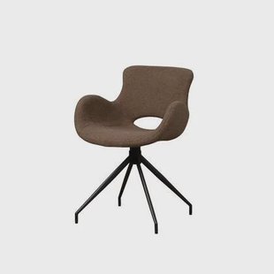 Anli-Style Tower living Campo swivel armchair - Teddy Dark brown