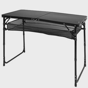 HIXA Campingtafel Vouwtafel Inklapbare tafel Strandtafel Zwart Vers...