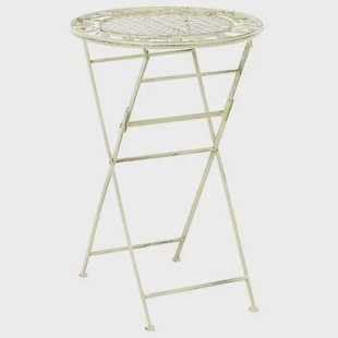 Beliani - BIVIO - Tuinbartafel - Lichtgroen - 60 x 60 cm - IJzer