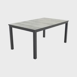 Hartman Comino dining tuintafel 163x105 cm. - Keramiek|Grijs