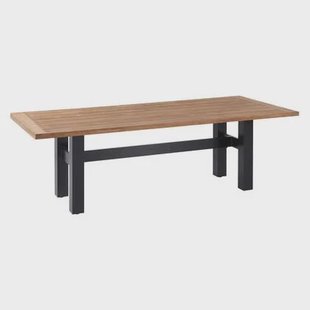 Hartman Heron dining tuintafel 240x100 cm. - Zwart|Teak