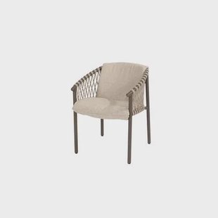 4-Seasons Allora dining tuinstoel - terre (1 stuk)
